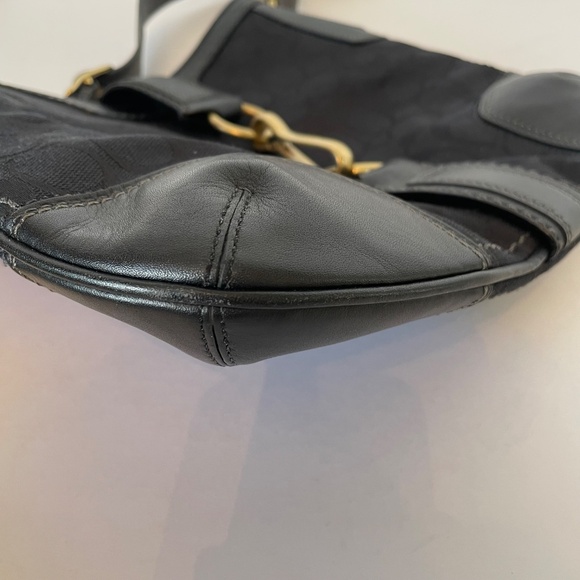 Coach Black Signature Canvas Slim Hamptons Hobo Bag 11058 - Picture 6 of 13